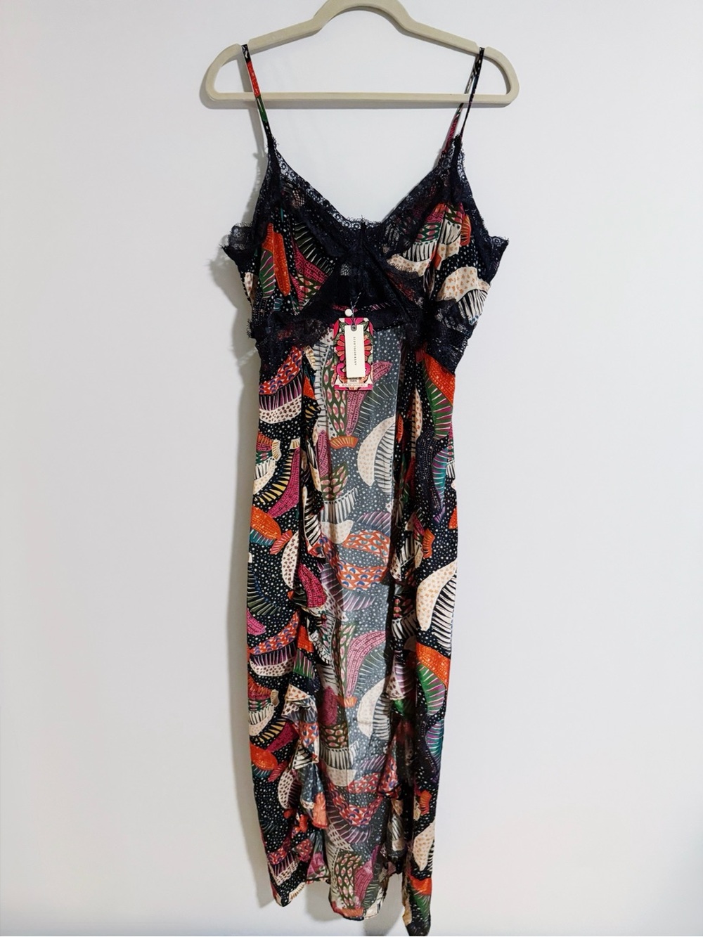 Farm Rio for Anthropologie - RARE Long Lace Cami - Picture 5 of 11